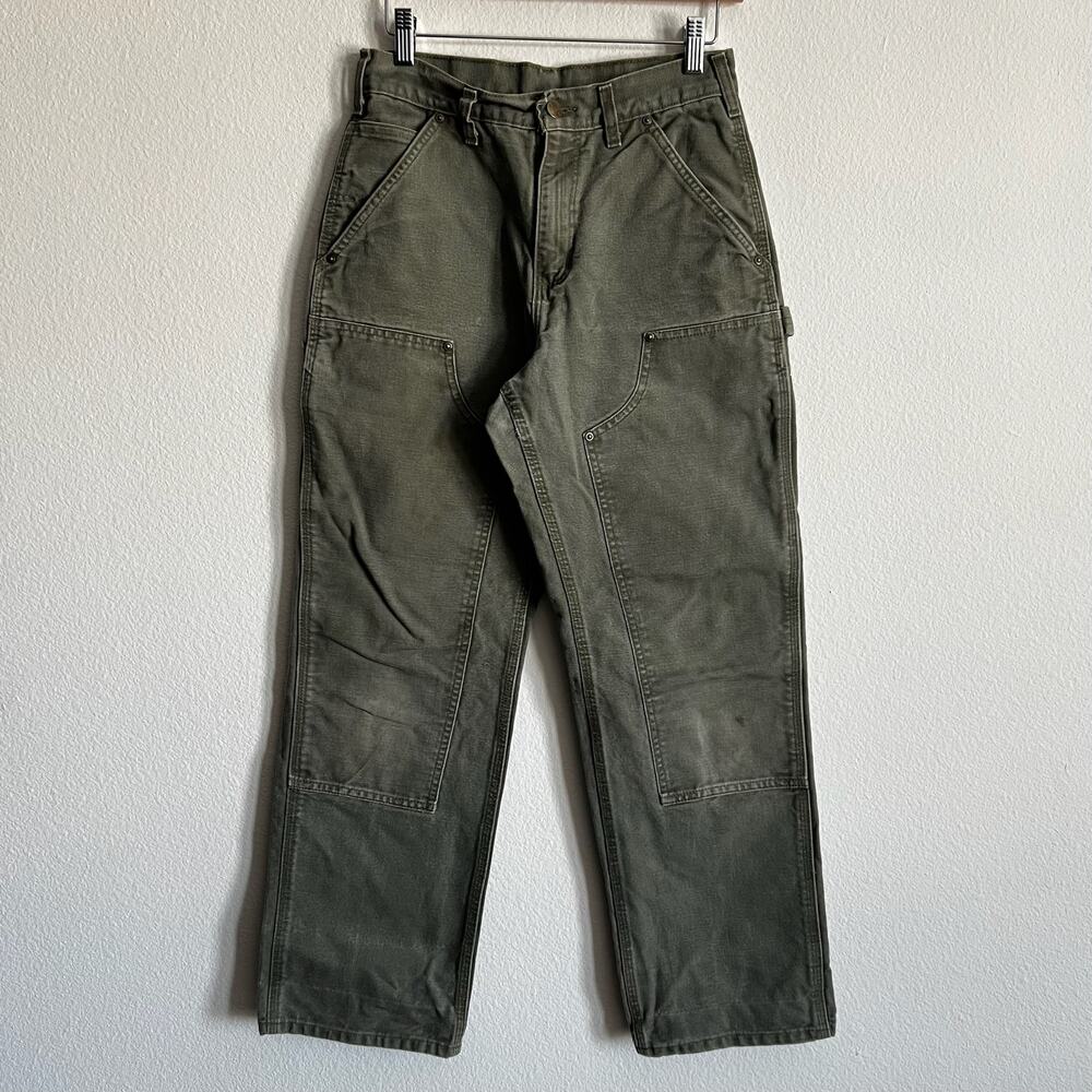 Carhartt B136 MOS green double knee work wear carpenter pants